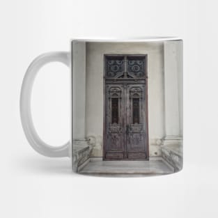 historical building entrance door Mug